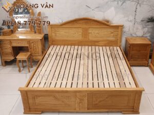 Giường gỗ gõ Lá Góc