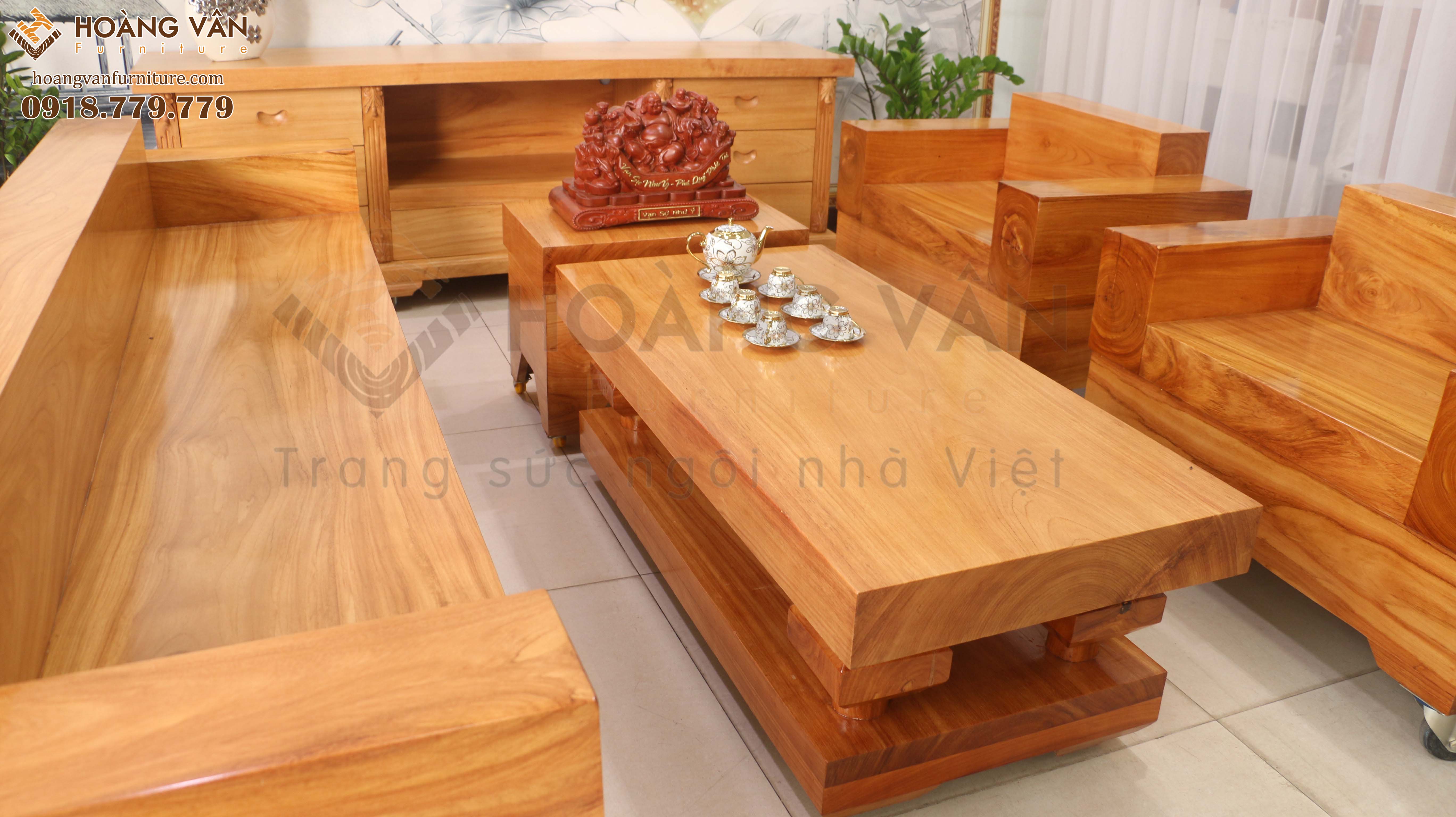 bàn ghế gỗ gõ nguyên khối