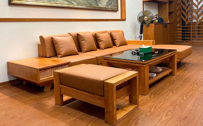 Nên chọn bàn ghế phòng khách gỗ tự nhiên hay gỗ công nghiệp?