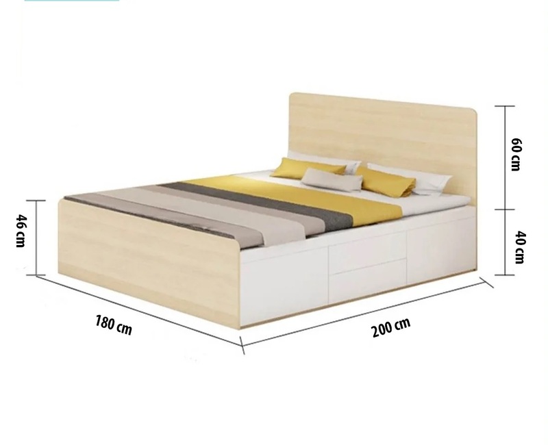 Kích thước giường ngủ đôi tiêu chuẩn 