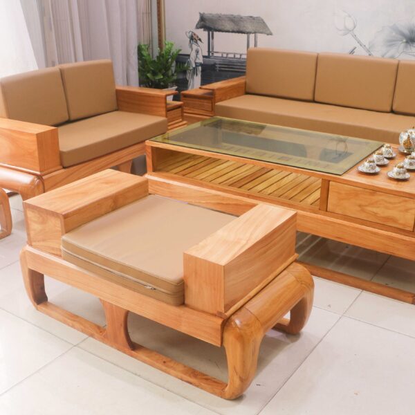 Sofa gỗ phòng khách nhỏ