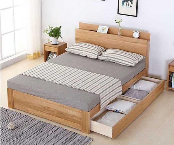 Giường ngủ hiện đại có rất nhiều kiểu và được sản xuất từ nhiều chất liệu khác nhau 